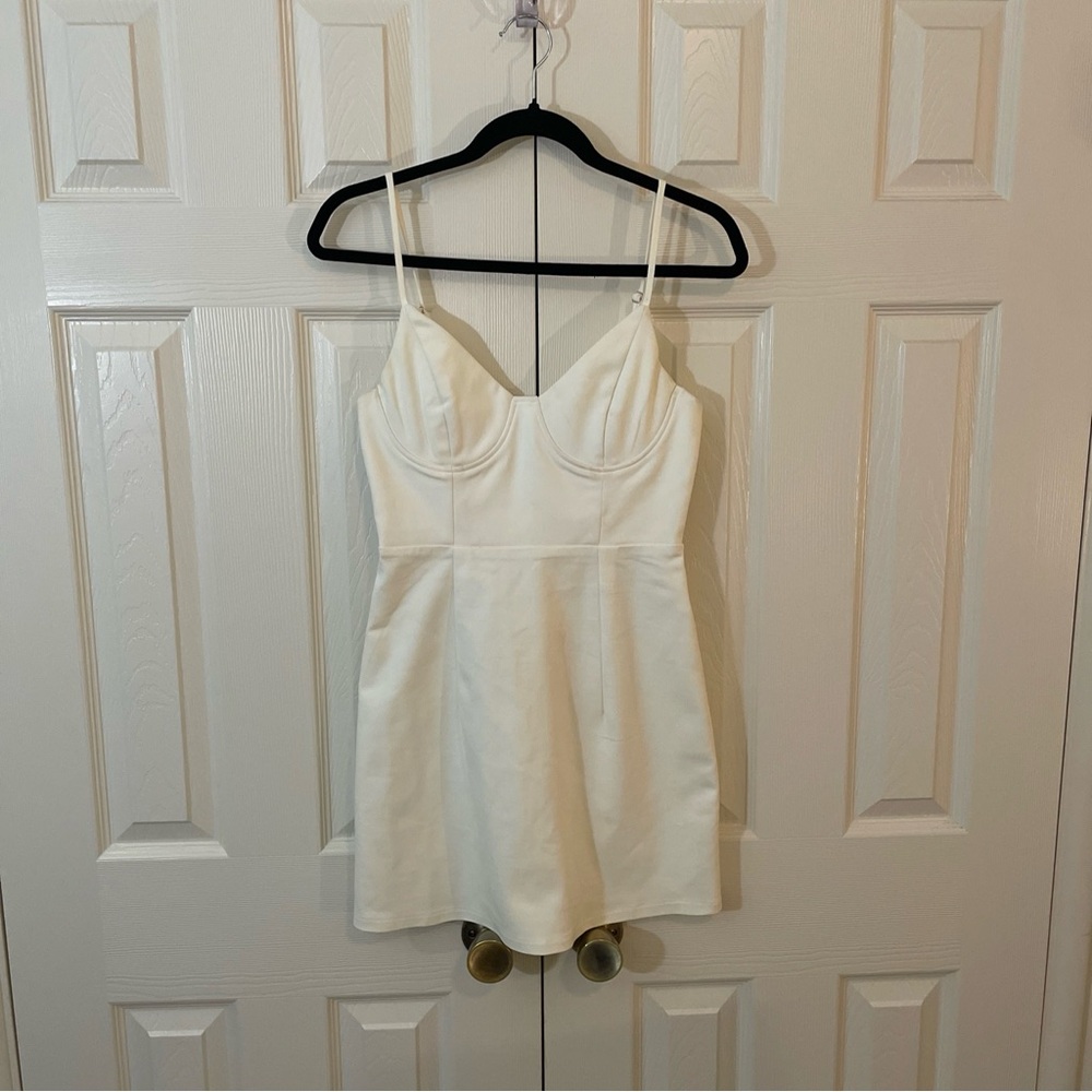 Princess Polly Cream Mini Dress